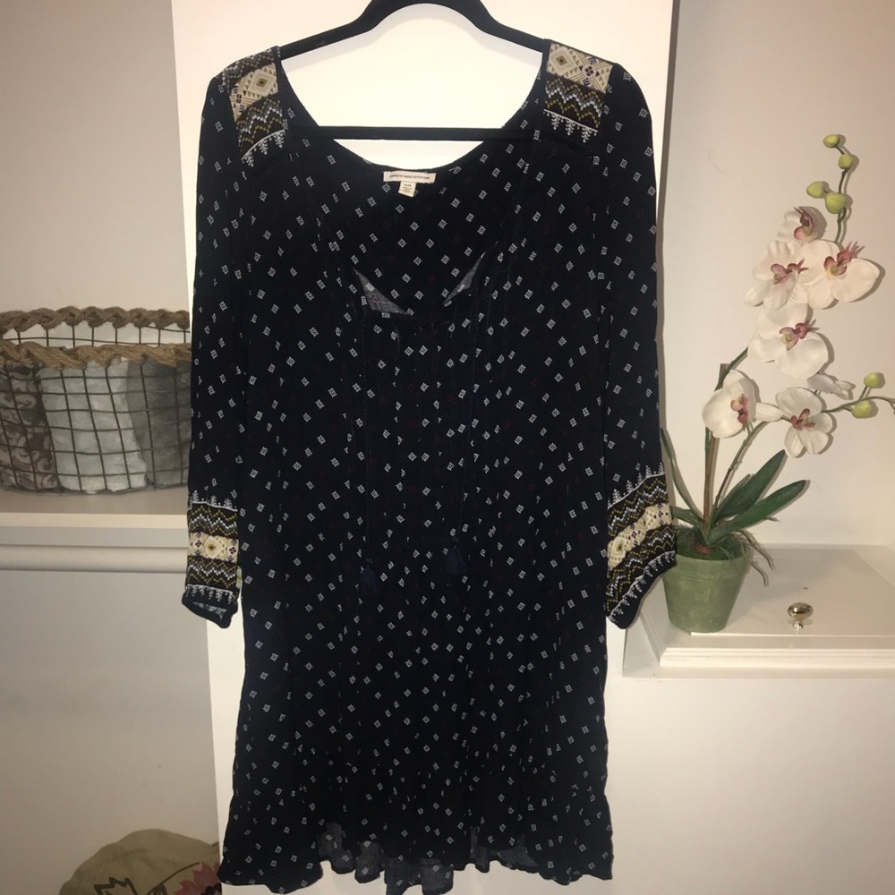 AMERICAN EAGLE BOHEMIAN SHIFT DRESS